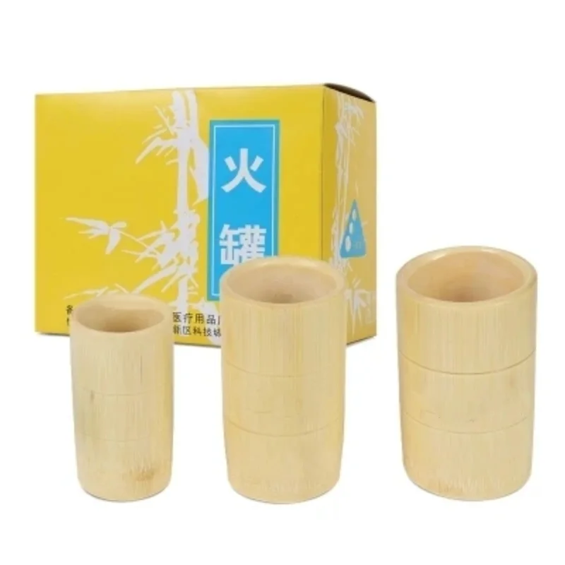 

3pcs set bamboo thicken explosion-proof Vacuum cupping free shipping