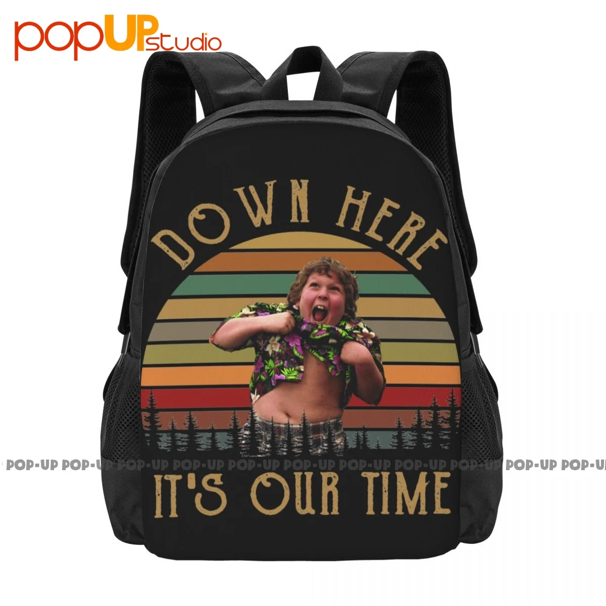 The Goonies Chunk Jeff Cohen Down Here It'S Our Time 90S Backpack Large Capacity Creative Schoolbag