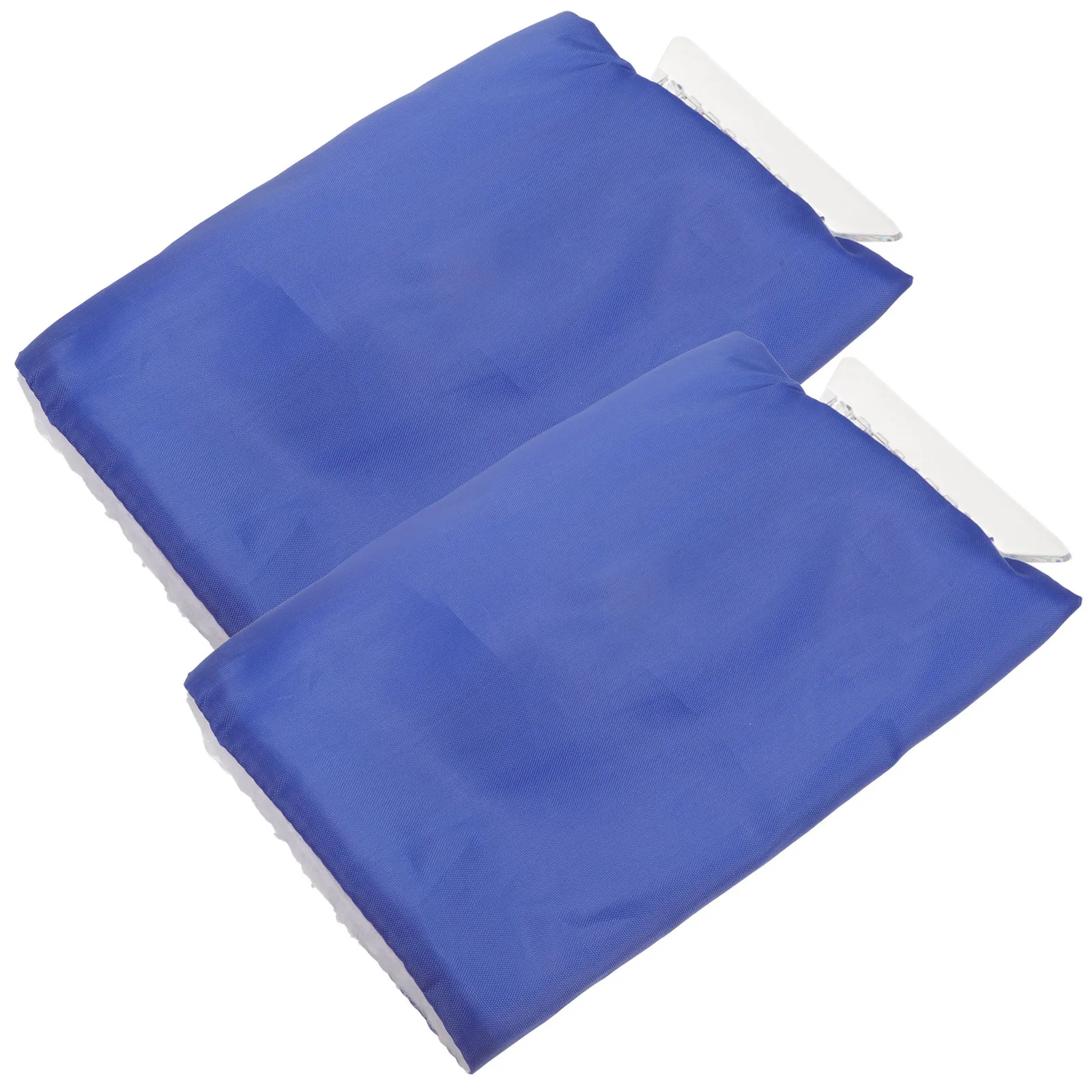 

2Pcs Car Ice Remover Thickened Snow Scraper Mitt Waterproof Warm Glove Snow Removal Tool Winter Use Ice Remover