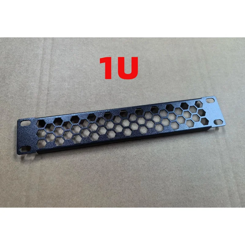 Rack Blank Panel For (1U/2U) 10Inch Honeycomb Perforated Design Enables Smooth Air Exchange To Dissipate Heat While Blocking Lar