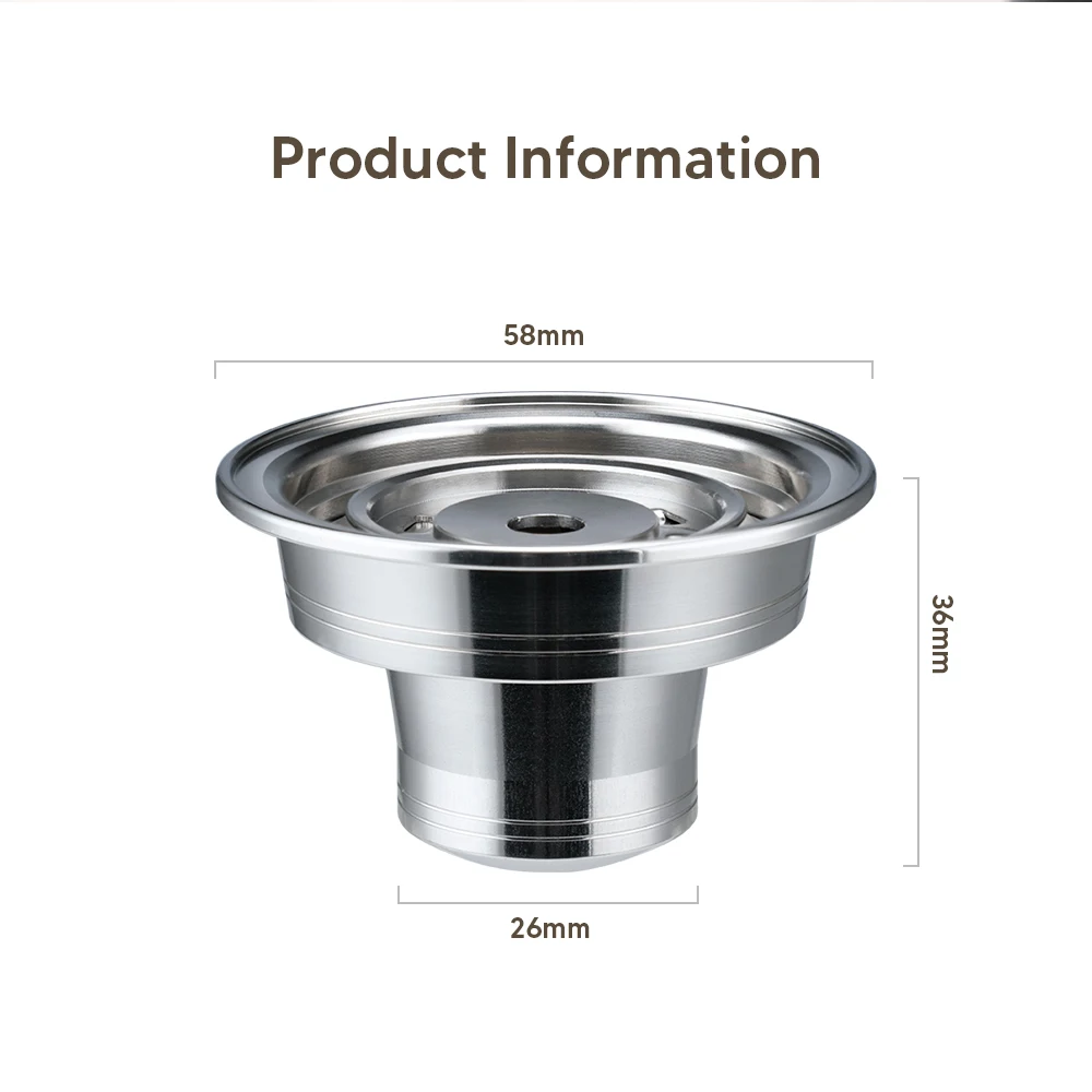 iCafilas Adapter Convert Original Capsules for Krups Nespresso Vertuo PlusXN903 for Delonghi ENV135 Coffee Machine