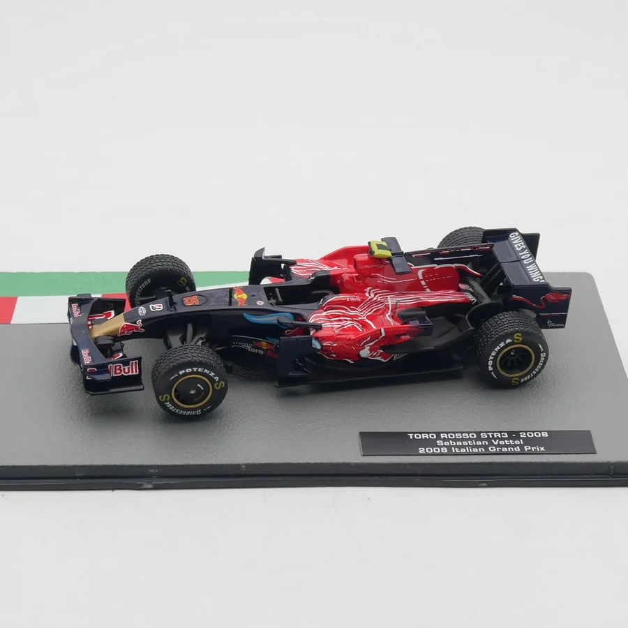 Ixo 1:43 Racing TORO ROSSO STR3 2008 Sebastian Vettel 2008 Italian Grand Prix Diecast Car Model Metal Toy Vehicle