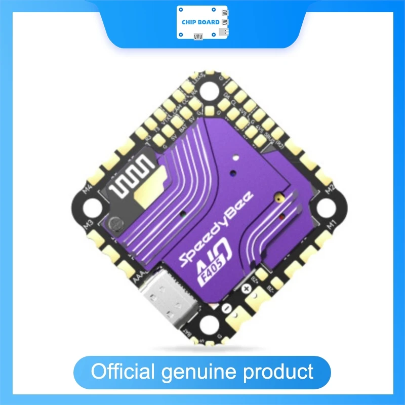 

SpeedyBee F405 AIO 40A Bluejay Flight Controller, Compact 25.5x25.5 Board, 3-6S Support for Multirotor Drones