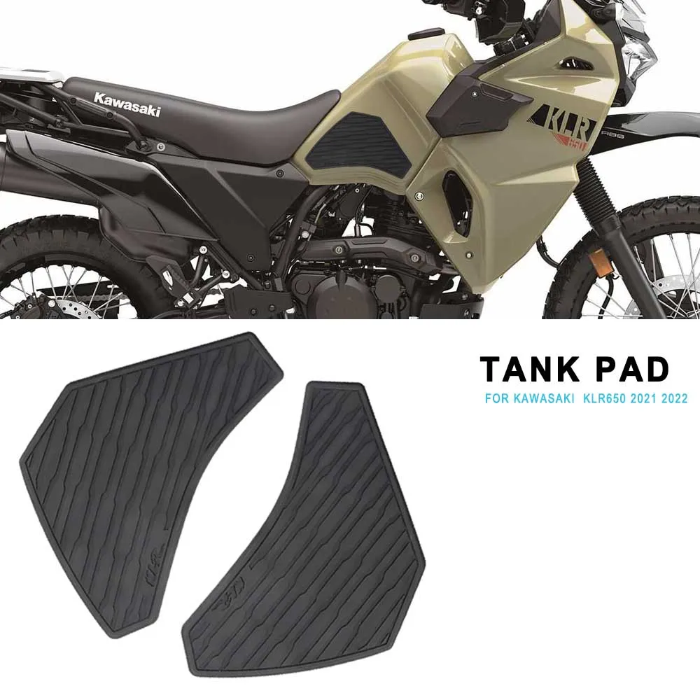 

Tank Pads Anti-slip Scratch-resistant Rubber Knee Grip Sticker Decal Fuel Tank Protect For KLR 650 KLR650 2021 2022