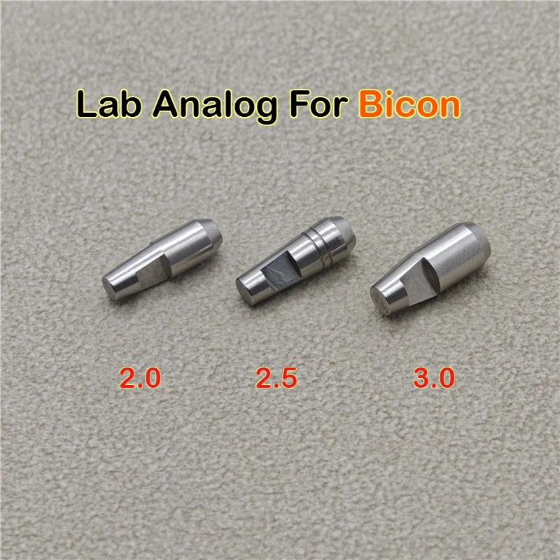 10Pcs Lab Analog For Bicon Grade V Medical Titanium Alloy Dental Implant Accessories