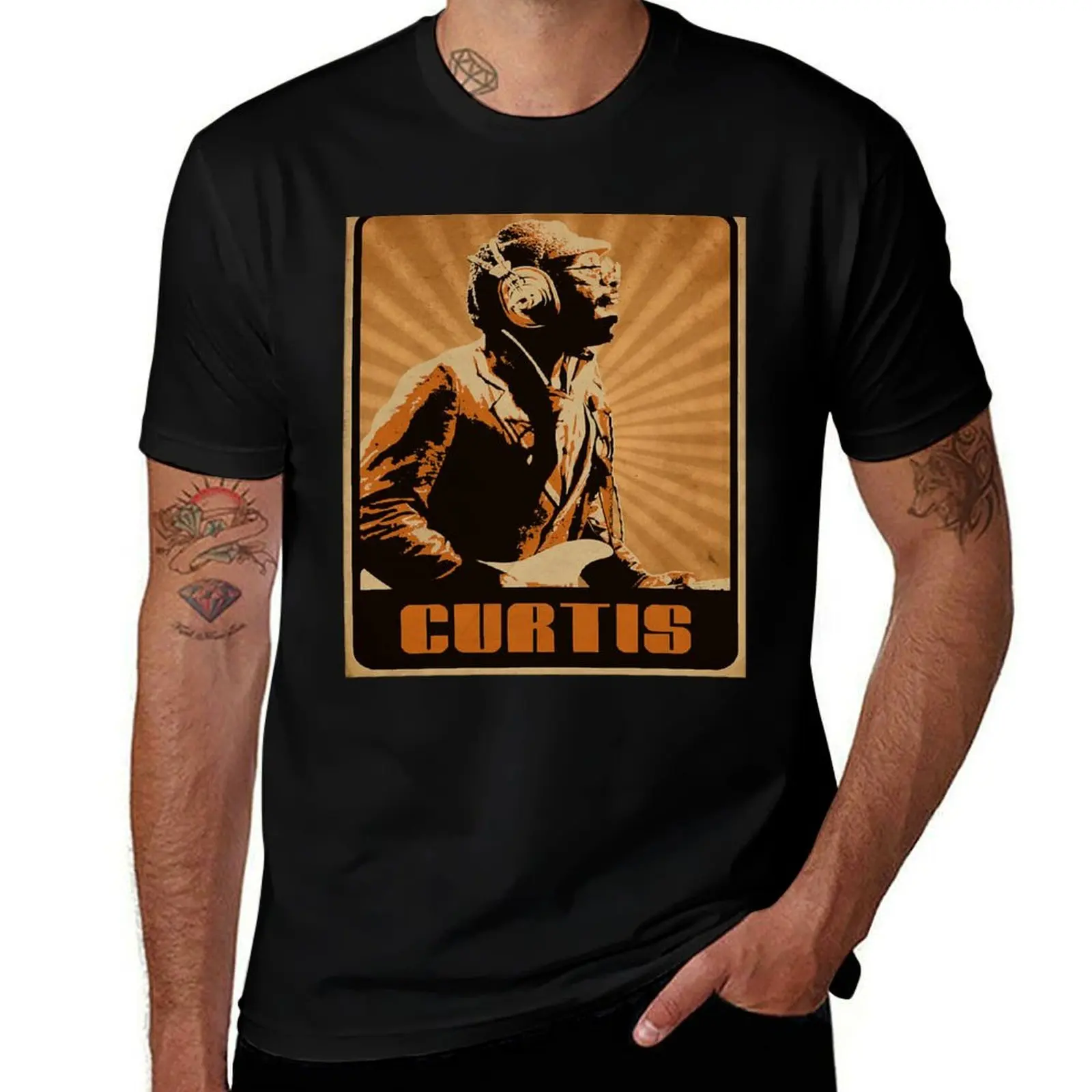 Curtis Mayfield T-Shirt Quick Dry Training Short Sleeve Tee T-Shirt