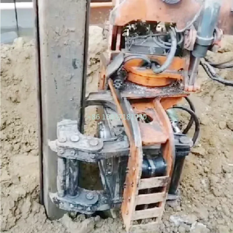 Hot Sale Hydraulic Hammer Pile Driver Attachment Machine Price Construction Pile Driving Machine with Adjustable Impact Force