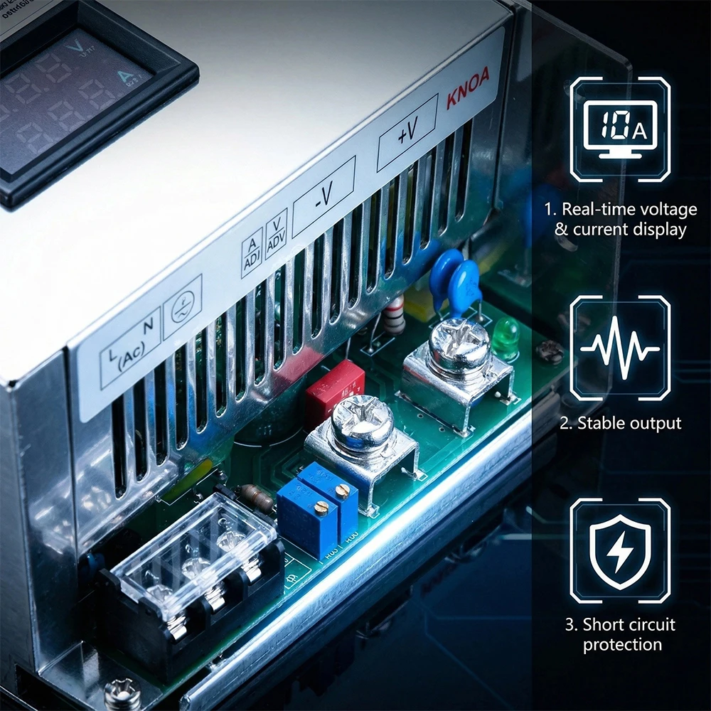 2000W Power Supply Adjustable 12v 13.8V 15V 24V 30V 48V 60V 80V 100V 150V Transformer 110/220V AC To DC Digital Display SMPS