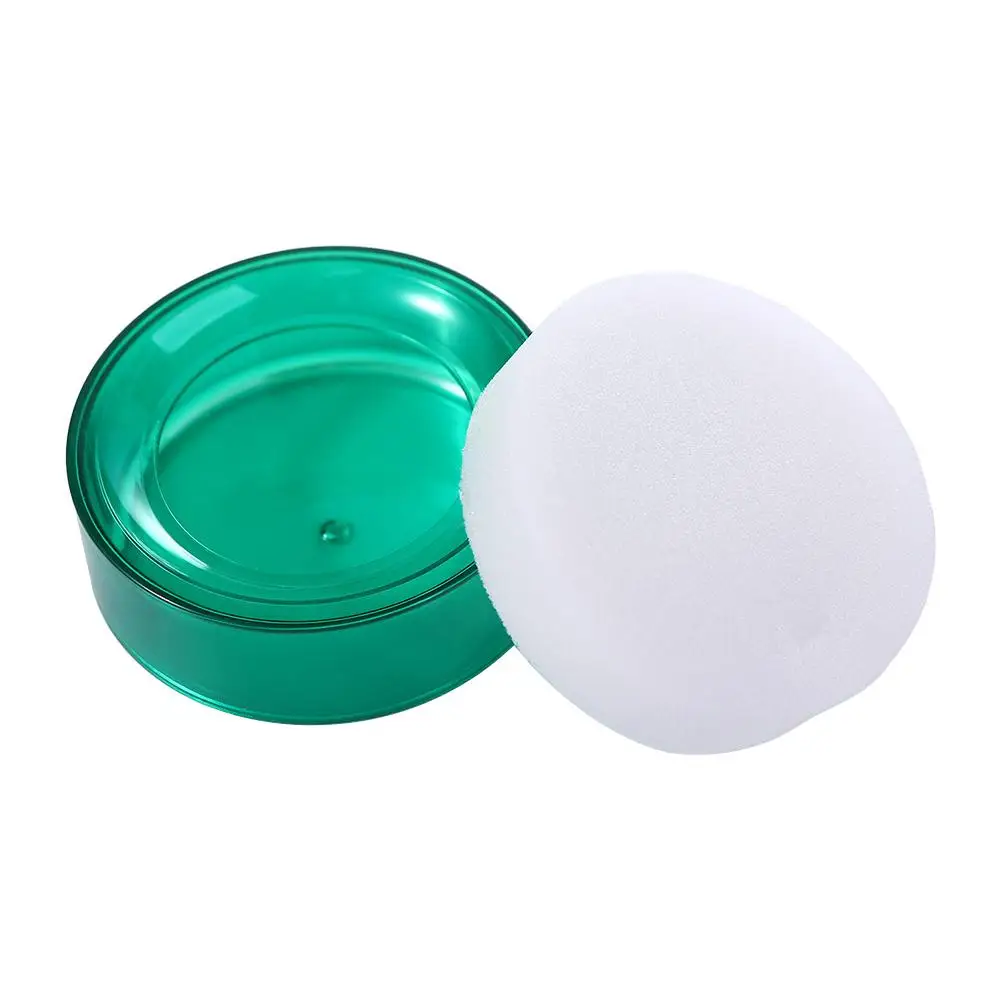 Casher Accounting Wet Hand Device Supermarket Bank Teller Money Counting Tool Finger Wet Device Round Case Finger Wetted Tool
