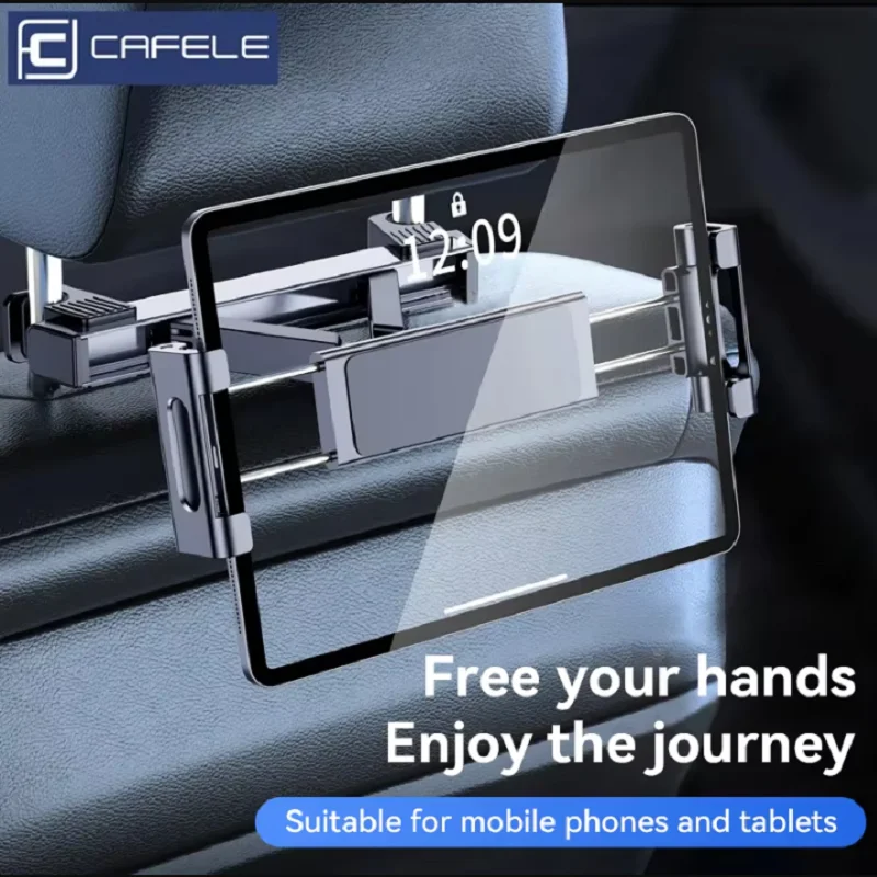 

CAFELE Car Tablet Holder Headrest Mount Auto Telescopic Backseat Stand Cradle Clip Seat Back Cell Phone Bracket for iPad