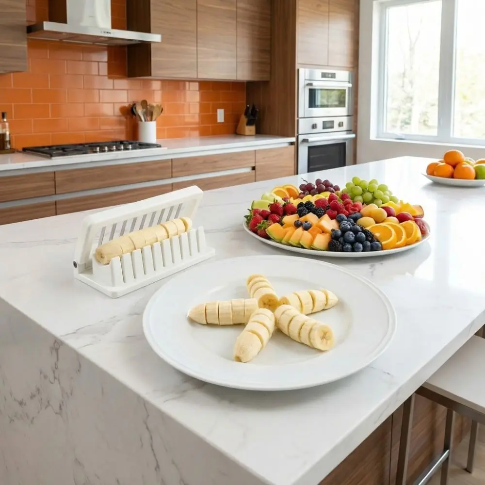 Multi-functional Fancy Slicing Sausage Slicer Precision Mesh Household Hot Dog Cutter Efficient Banana Slicer BBQ