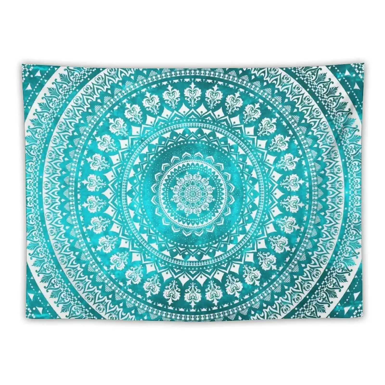 

Mandala Turquoise Tapestry Wall Decor Aesthetic Room Decor Korean Home Decor Aesthetic Wall Hanging Tapestry