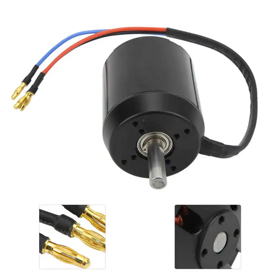 6384 120KV High Power DC Brushless Motor Waterproof Dustproof Brushless Motor for Electric Balancing Scooter Electric Bike