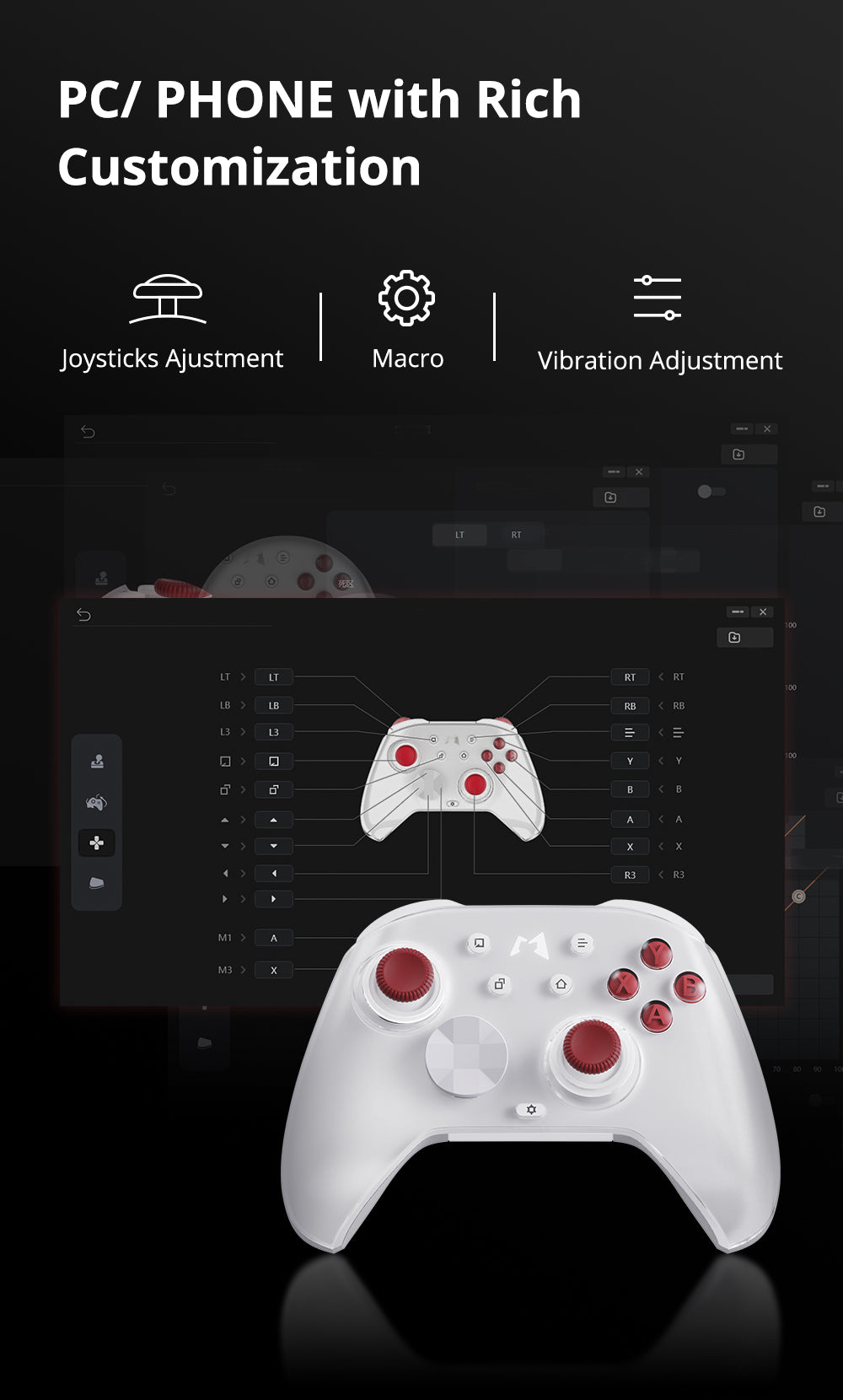 MOBAPAD Huben 2 mechanischer Bluetooth-Controller für Nintendo Switch NS Switch 2 PC Android iOS Steam-Spielekonsole – Detail 16