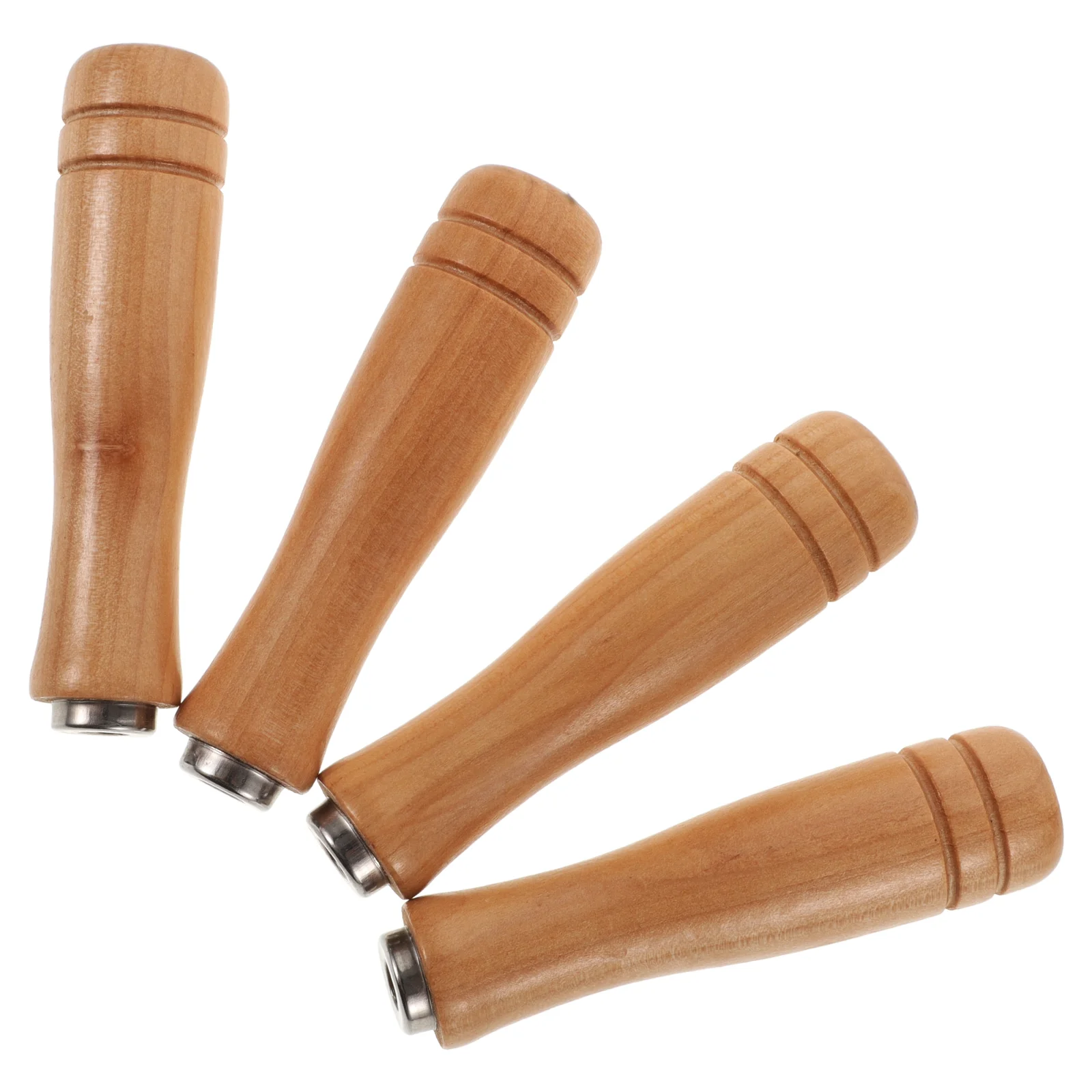 

4 Pcs Wooden Rasp Handle Multipurpose File Replacement Grip for Ergonomic
