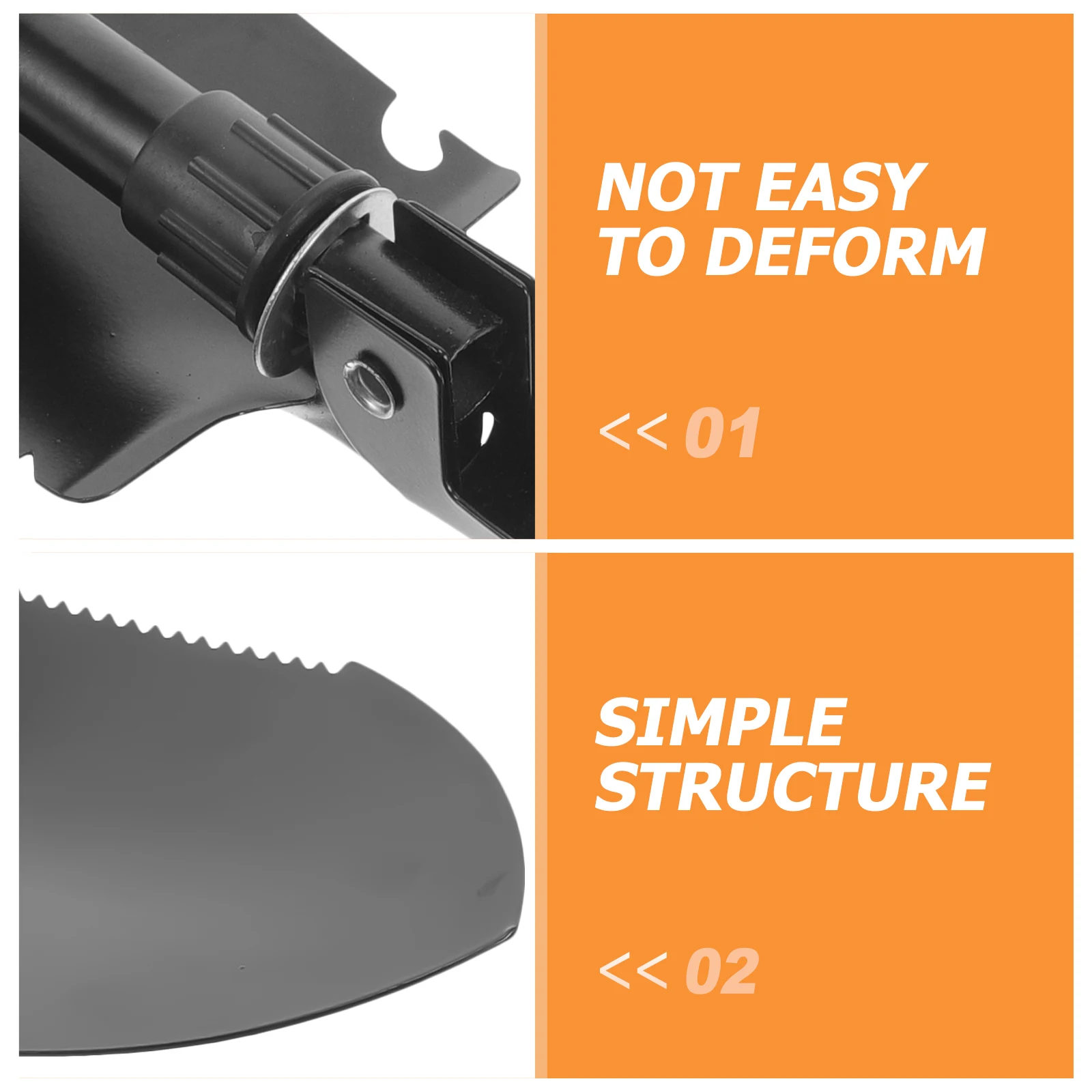 Pala in metallo S Scoop per giardinaggio su spiaggia Campeggio L scaping Caccia al tesoro Potente oro efficiente