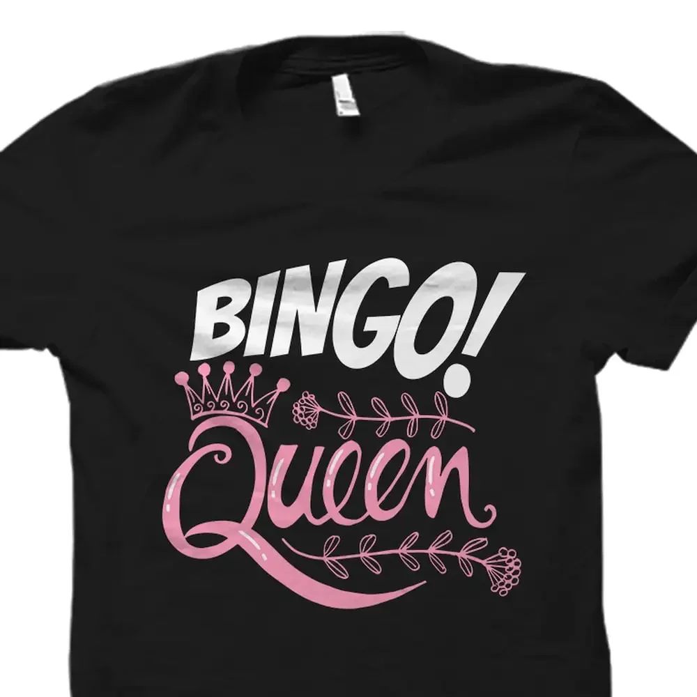 

Футболка Bingo Queen, наряд для влюбленных, игровая ночь Os2430
