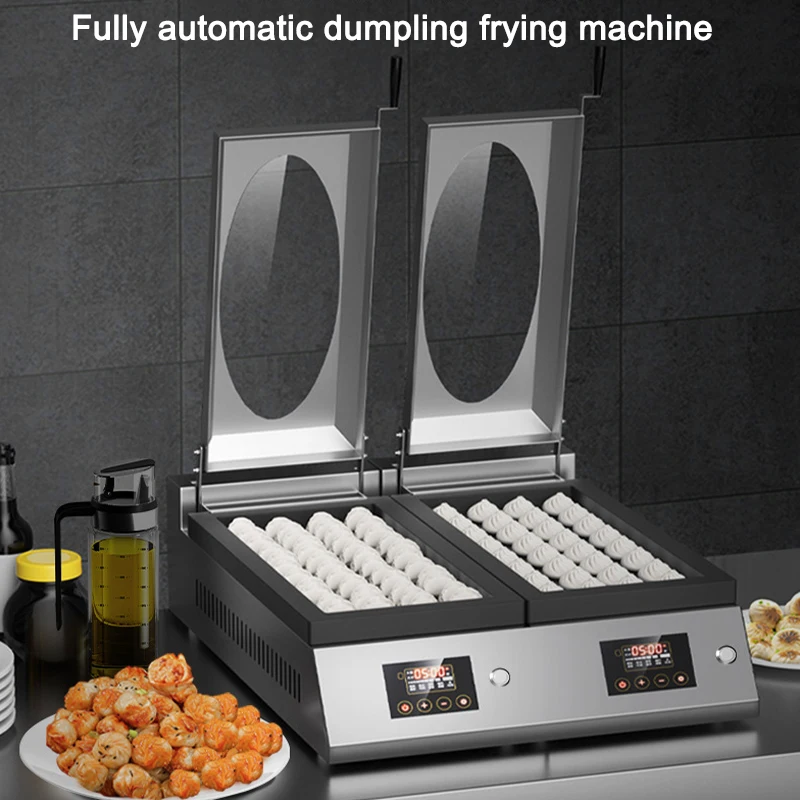 Automatic Dumpling & Pancake Maker Commercial Multi-Function Griddle, Stainless Steel, Timer & Temperature Control