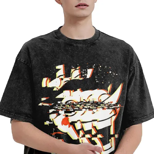 Imagen 1 del producto Camiseta Deltarunes para hombre, camiseta creativa de videojuego clásico lavada, camisetas de manga corta con cuello redondo, camisetas de algodón puro Idea de regalo