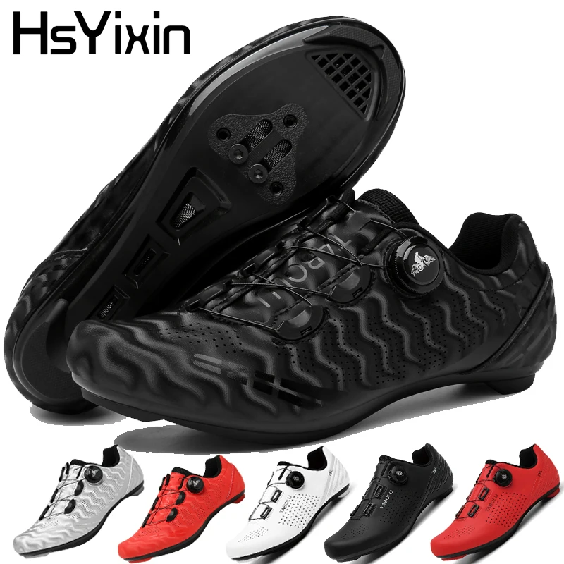 

Обувь для велоспорта и шоссейного спорта HsYixin, мужская и женская велосипедная обувь, кроссовки для горного велосипеда на плоской подошве, дышащие нескользящие туфли для велоспорта с педалями