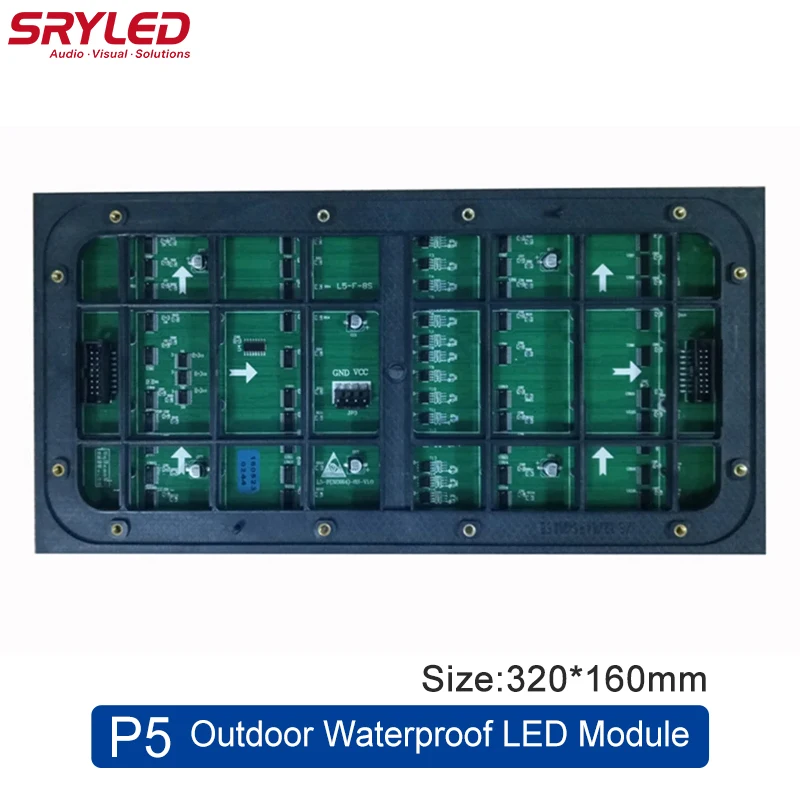 Imagem -04 - Sryled-módulo de Display Led à Prova Dágua Smd ao ar Livre Rgb Cores Matriz 64x32 p3 p4 p5