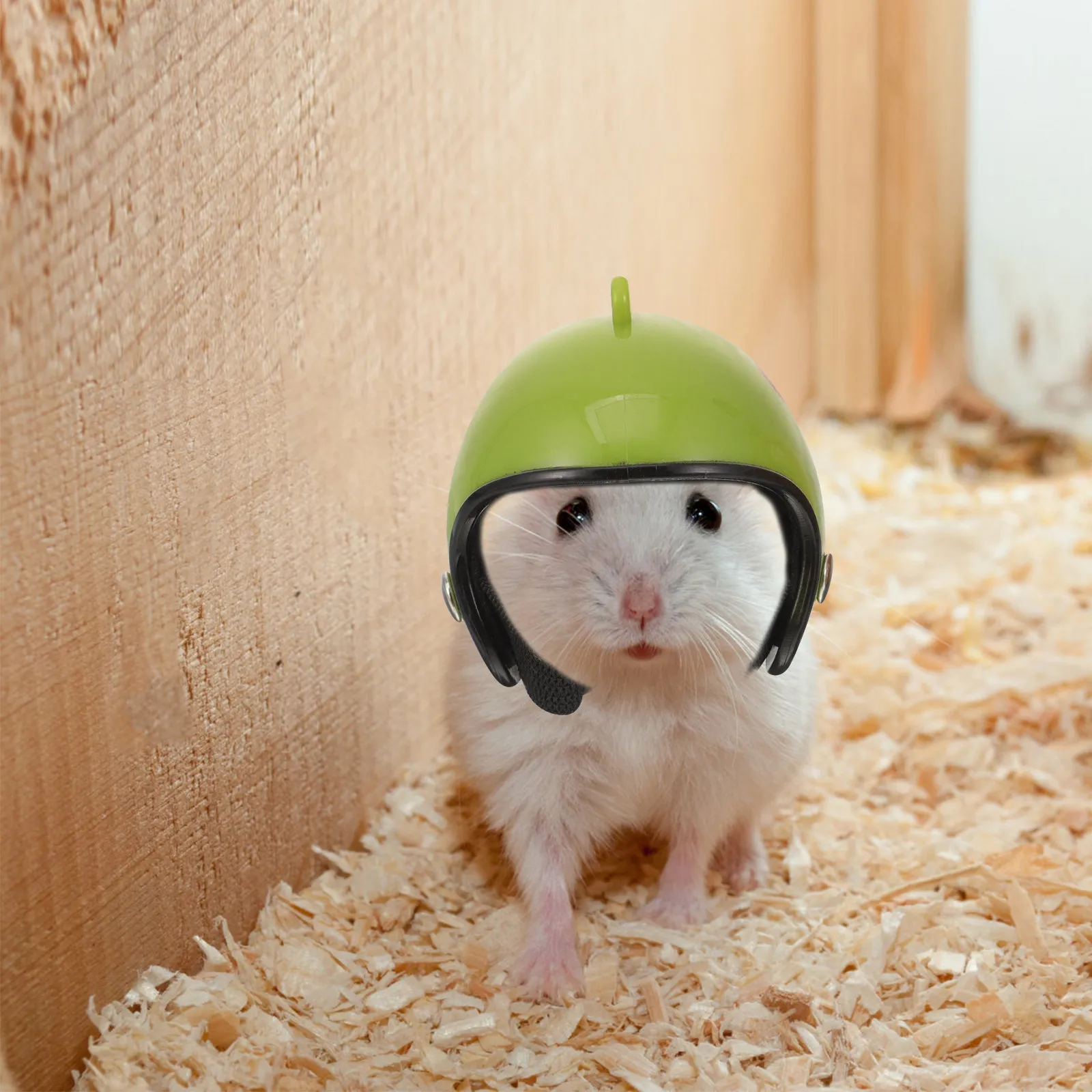 4 Piezas de Mini Cascos para Gallinas, Accesorios Divertidos para Pollos, Cascos de Seguridad para Mascotas, Sombreros para Aves