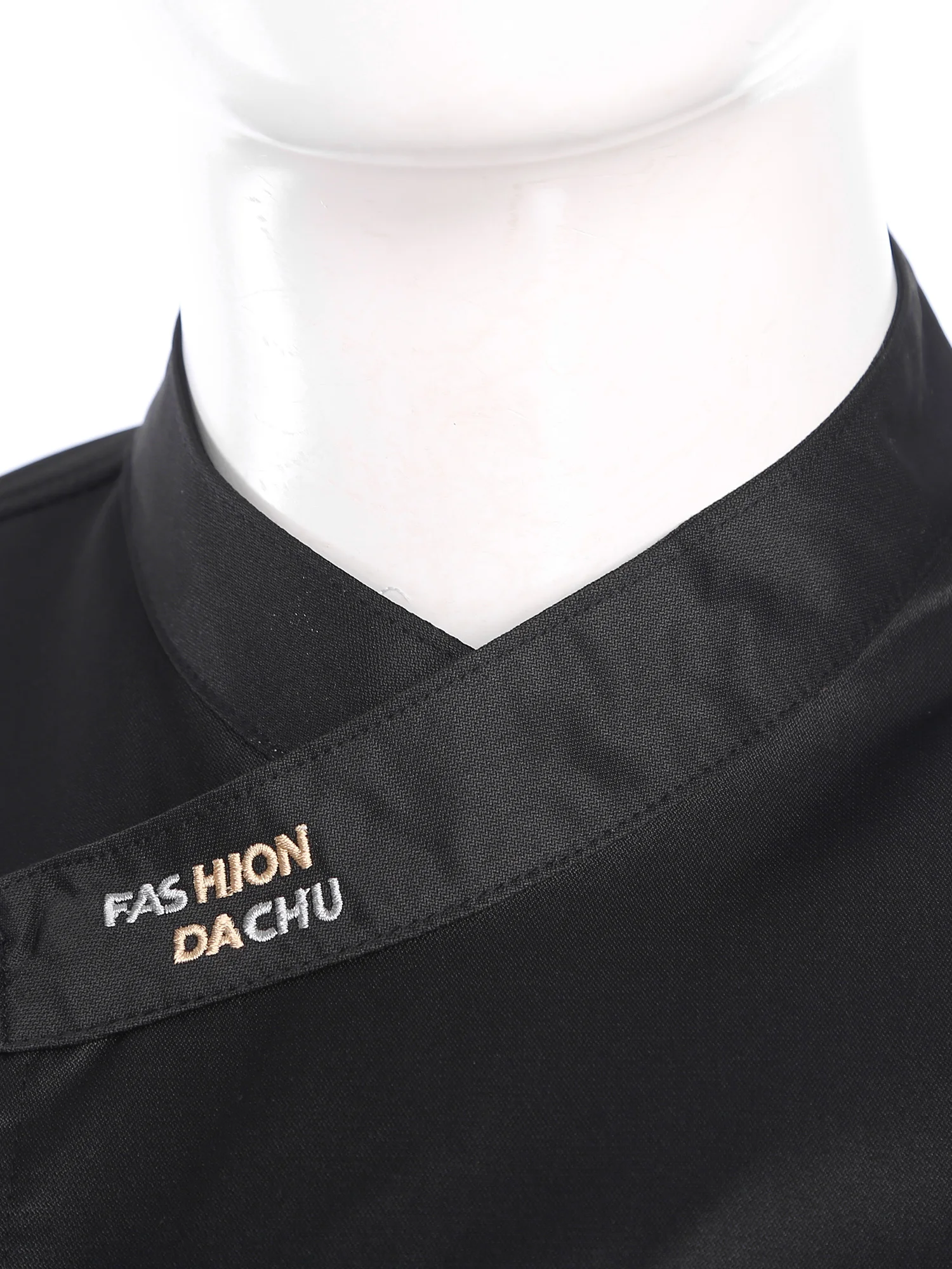 Cappotto da cuoco da uomo con collo a lupetto, manica corta, bottoni a pressione, giacca da cuoco con retro in rete traspirante, per cucina, ristorante, mensa dell'hotel