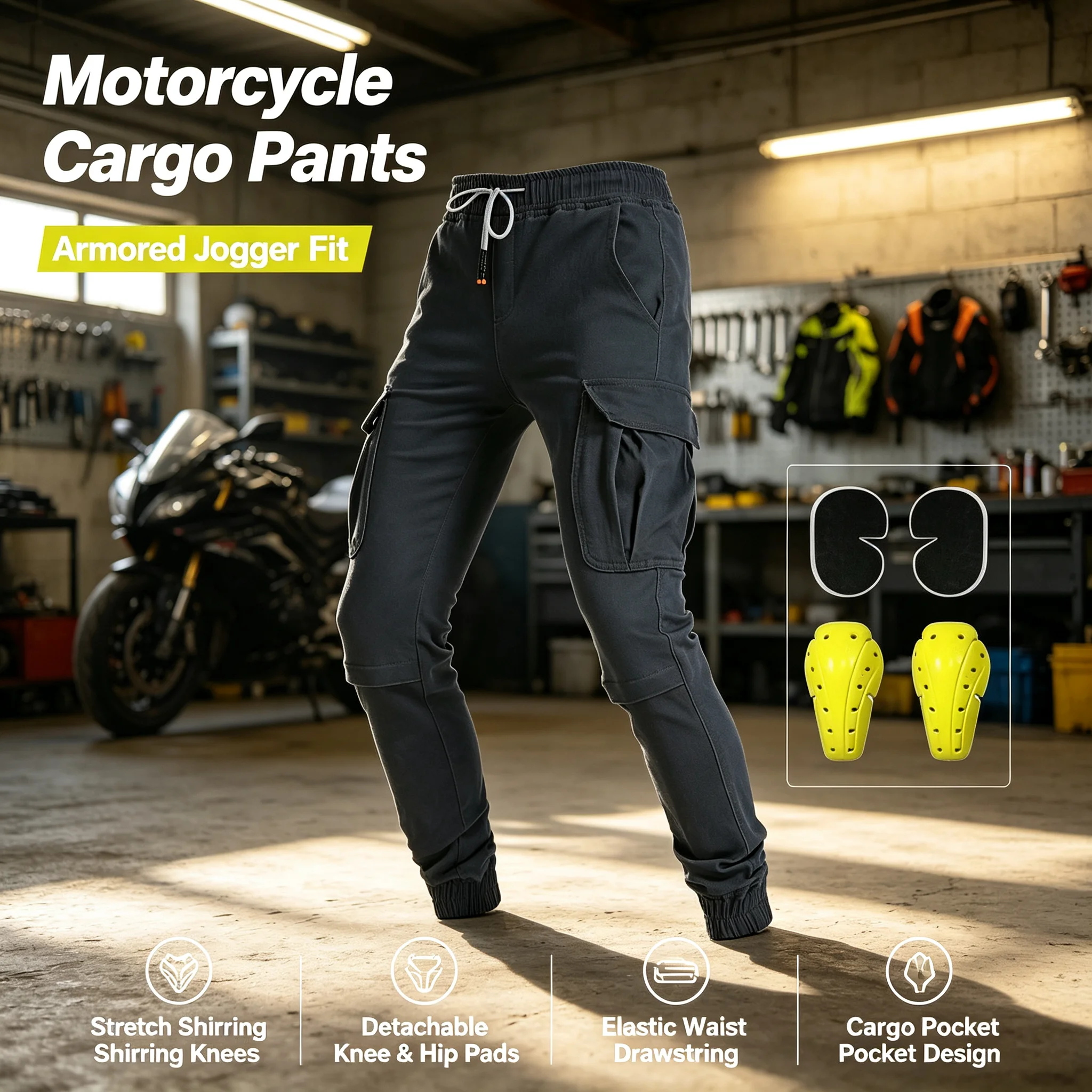 Motorcycle workers' leggings m - Motorcycle Gear Equipment recension och pris