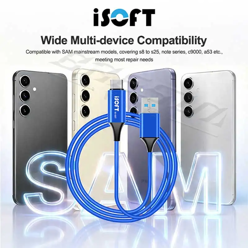 

ISOFT IS-007 Sam Download Mode Repair Cable Integrated Mode Triggering Data transmission Charging For Sam S8-S25 Note Series