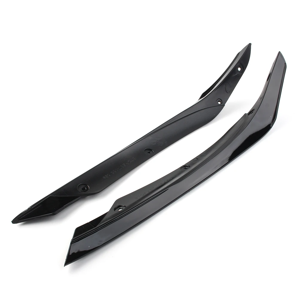 A Class W176 Car Front Lip Spoiler Fins Splitters Trim For Mercedes Benz A45AMG A-Class A200 2016 2017 2018 Black ABS