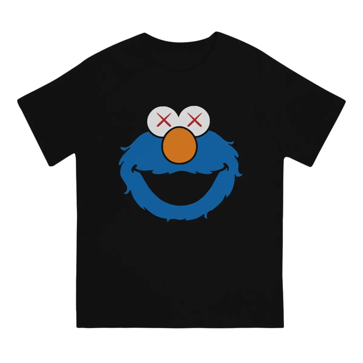 Men Sesame Streets T-Shirt Fashion Style Cookie Monster Hipster Ofertas O Neck Graphic Tshirt