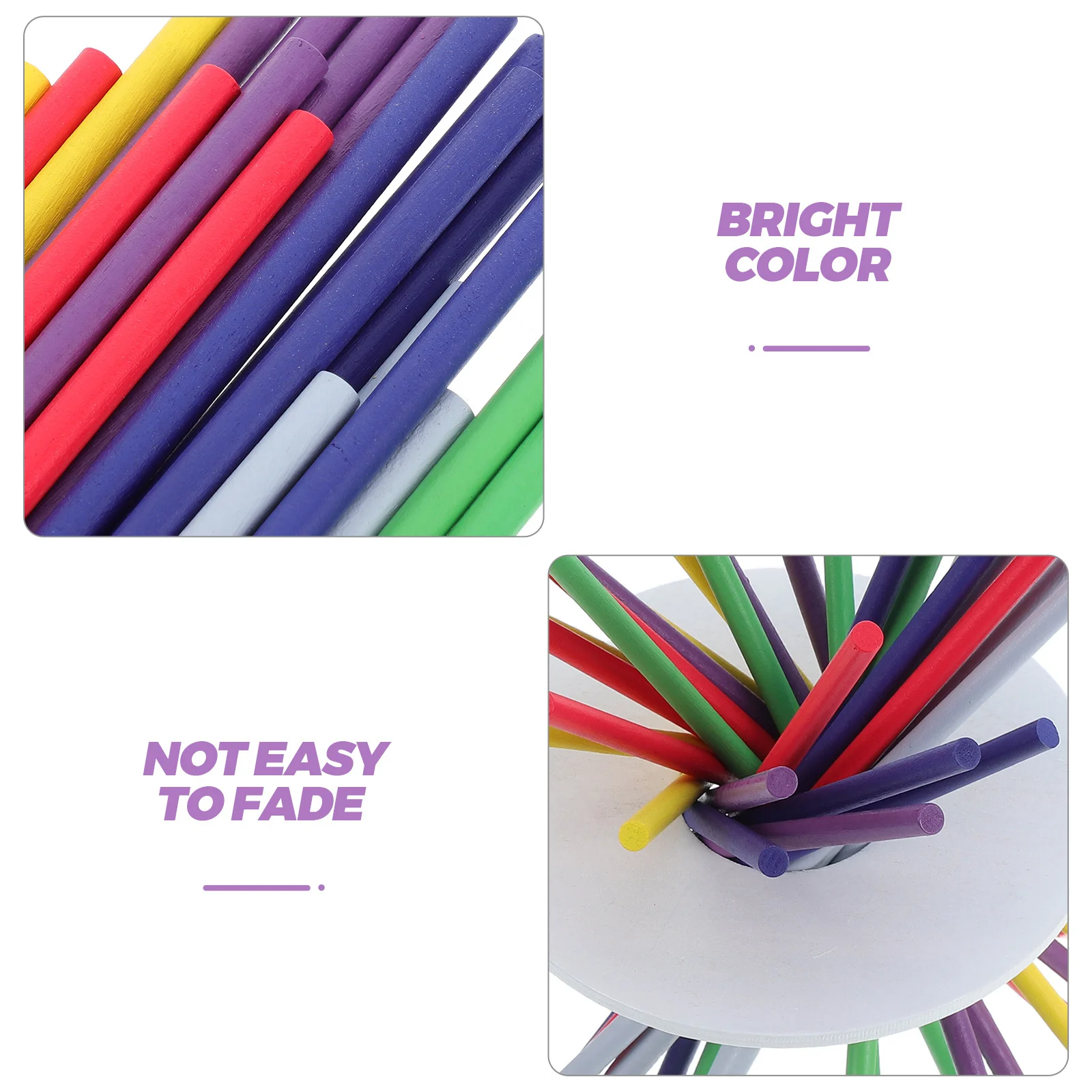 1 Set Holz Balance Sticks Spiel Kinder Hand Auge Koordination Farbe Anerkennung Lernen Familie Party Reise Spaß Montessori Stick