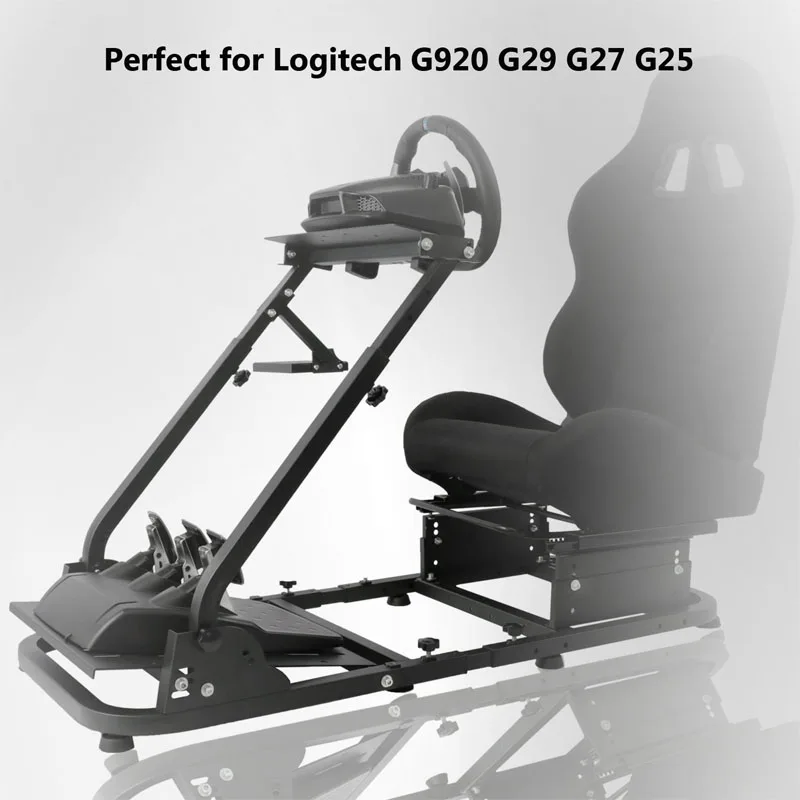 Imagem -02 - Suporte de Volante de Corrida Altura Ajustável para Logitech G25 G27 G29 G920 Suporte Dobrável para Roda Jogo Simulador de Corrida Direção