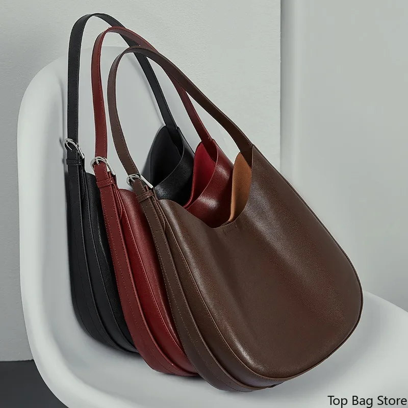 Minimalist Shoulder Bag for Women Genuine Leather Timeless Sophisticated Everyday Mini Adjustable Strap Luxury Handbag