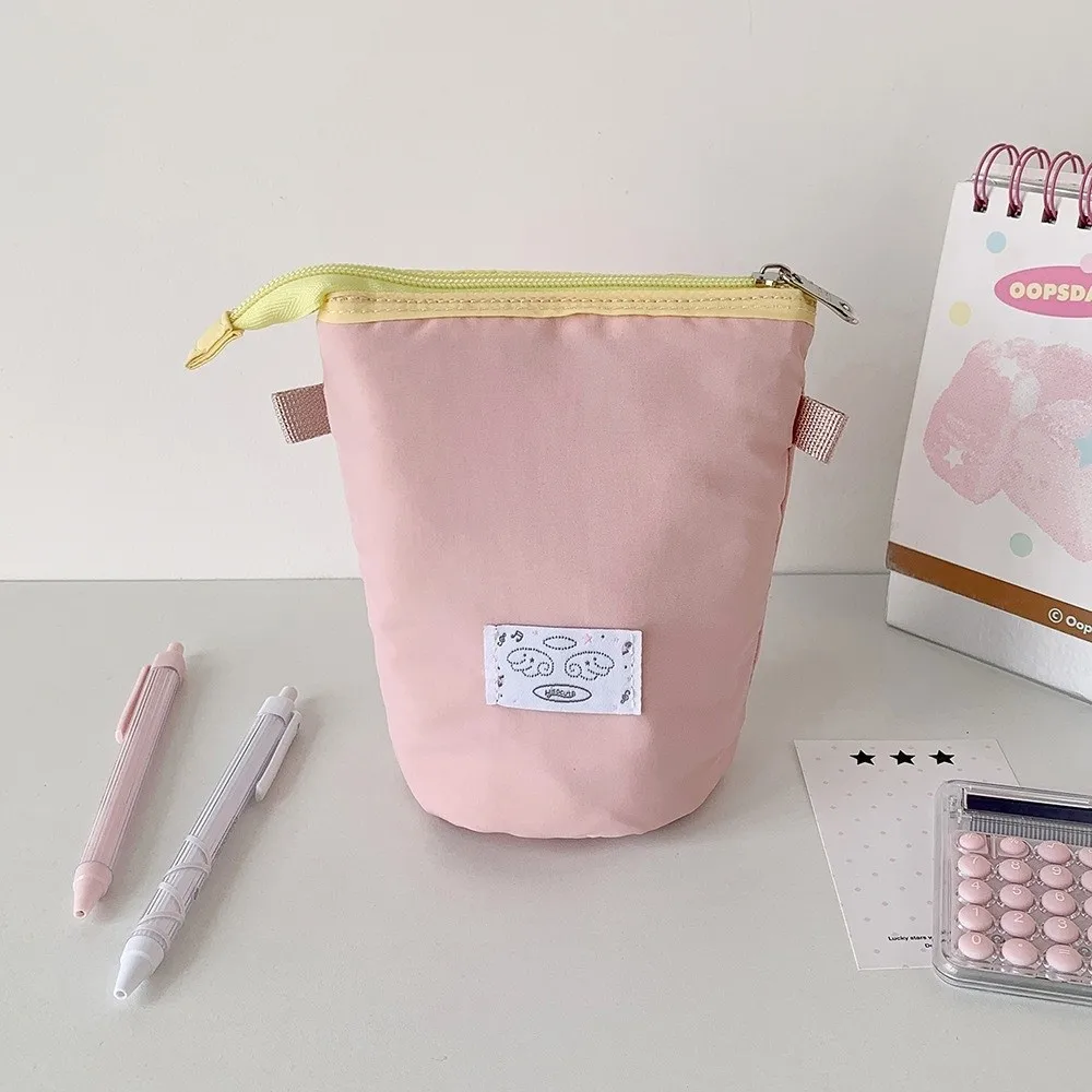 New Large-capacity Pencil Case Dopamine with Zipper Stationery Storage Bag Cosmetic Bag