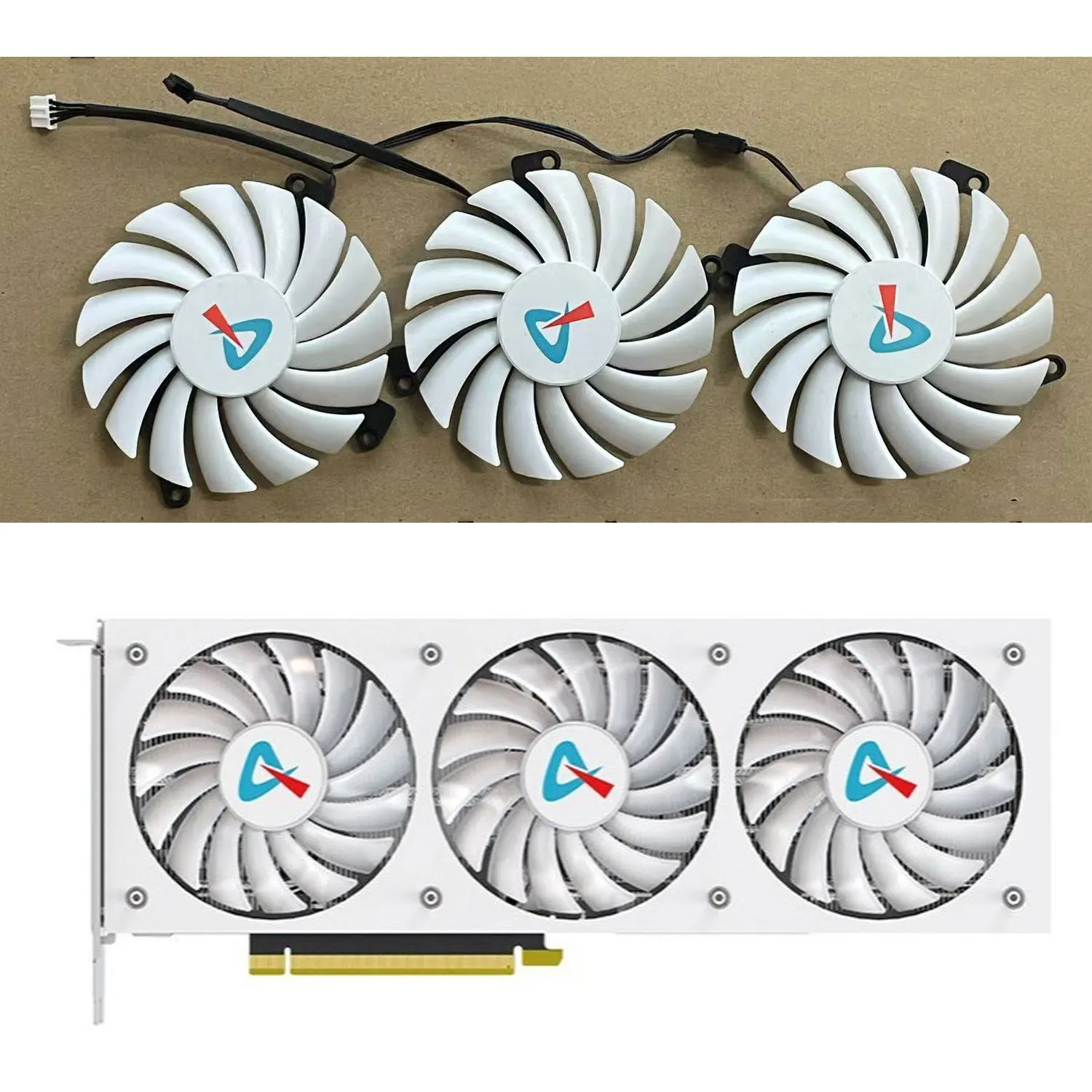 

Brand new 85MM 4PIN CF-12910S RTX3080 3080TI GPU fan for AXGAMING GeForce RTX3080 3080ti X3W graphics card