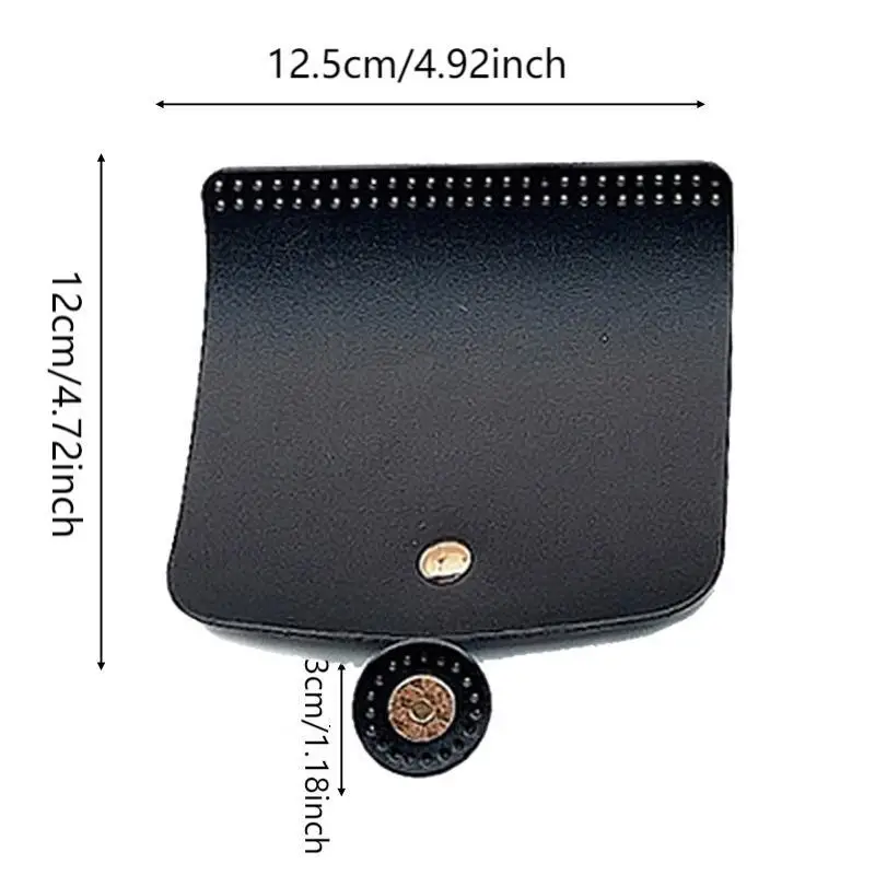 12,5x12cm Tas Flap Cover Dames Gehaakte Tas Accessoires DIY PU Leer Flap Materiaal Gehaakte Handtas Tas Onderdelen Voor Gebreide Tas