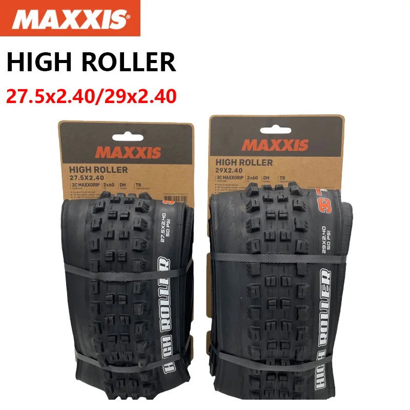 MAXXIS HIGH ROLLER Ⅲ Bicycle Tire Anti Puncture Folding Tubeless DH Bicycle Tire 27.5x2.4 29x2.4 Mountain Downhill Bicycle Tire