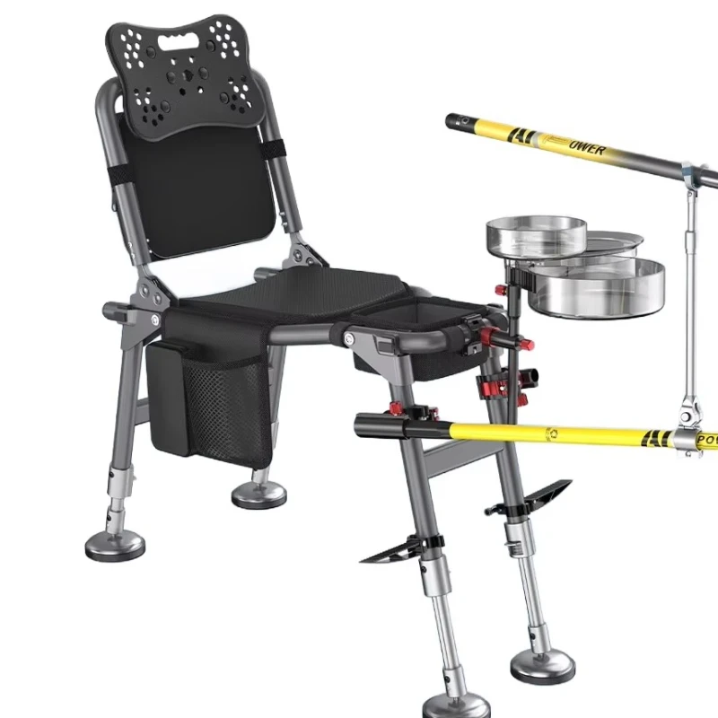 

Стул из алюминиевого сплава, складной стул для ловли карпа, 3,1 кг, стул для морской рыбалки для кемпинга и рыбалки