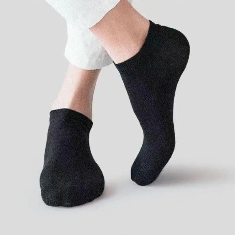 3Pairs Simple Design Solid Color Invisible Socks Thin Breathable Unisex Sports Socks Low Cut Boat Socks Hiking