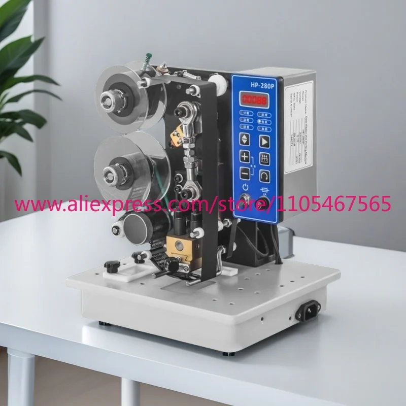 HP-280P semi-automatic hot stamp machine color ribbon encoding date character hot code printer color ribbon date encoding