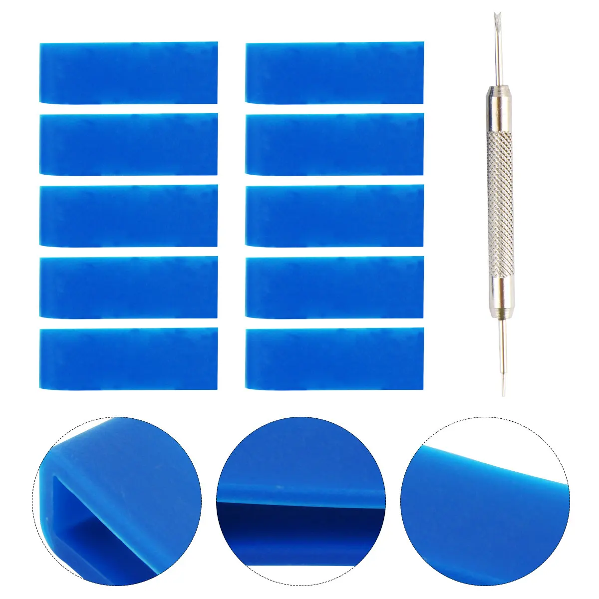 

11pcs Watch Strap Loops Silicone Elastic Rings Repair Tools Durable Practical Anti Skid Design Easy Install