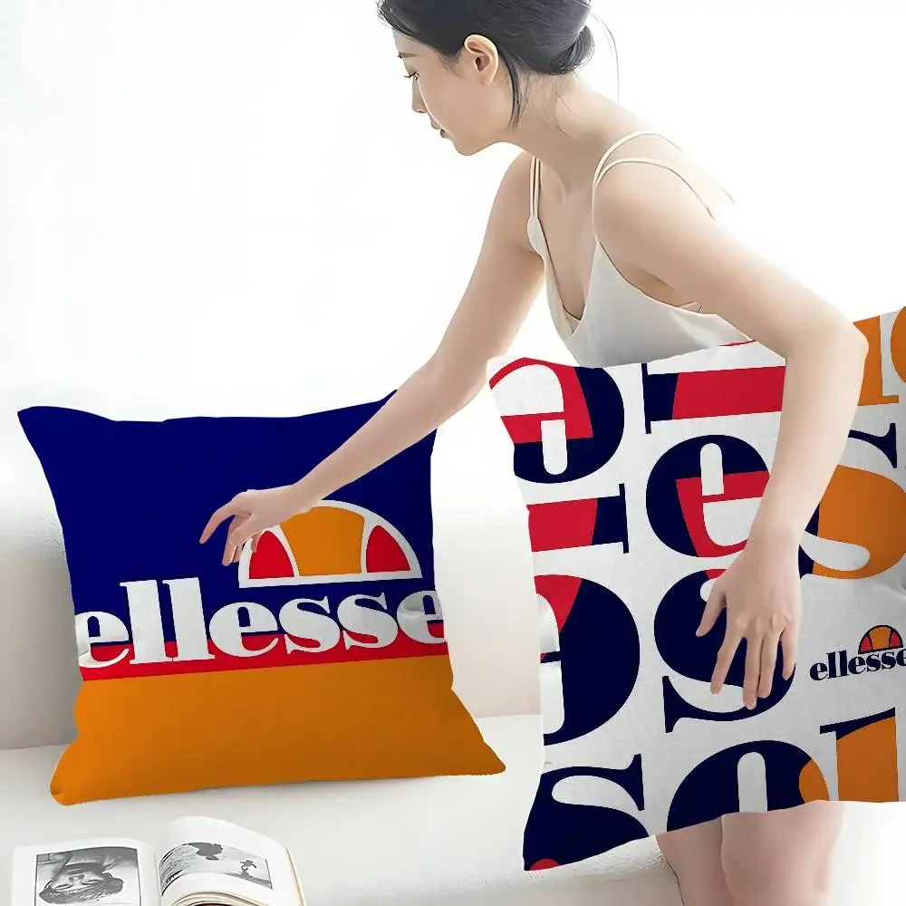E-Ellesse Brand Logo Cushion Cover Pillow Cover Decor Pillowcase Printed Cushion Case For Couch
