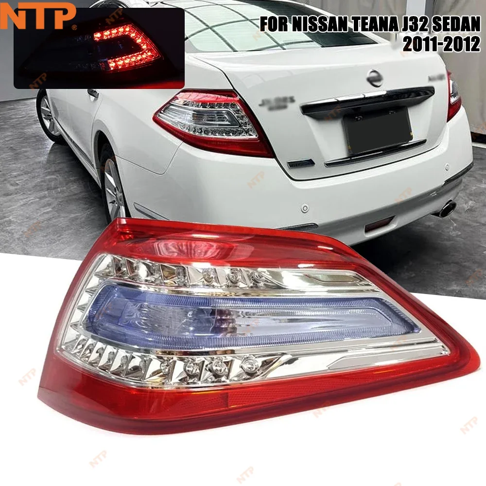 

Для Nissan Teana 2011-2012: Комплект задних фонарей (левый+правый) со светодиодными стоп-сигналами и указателями поворота, запчасти для седана