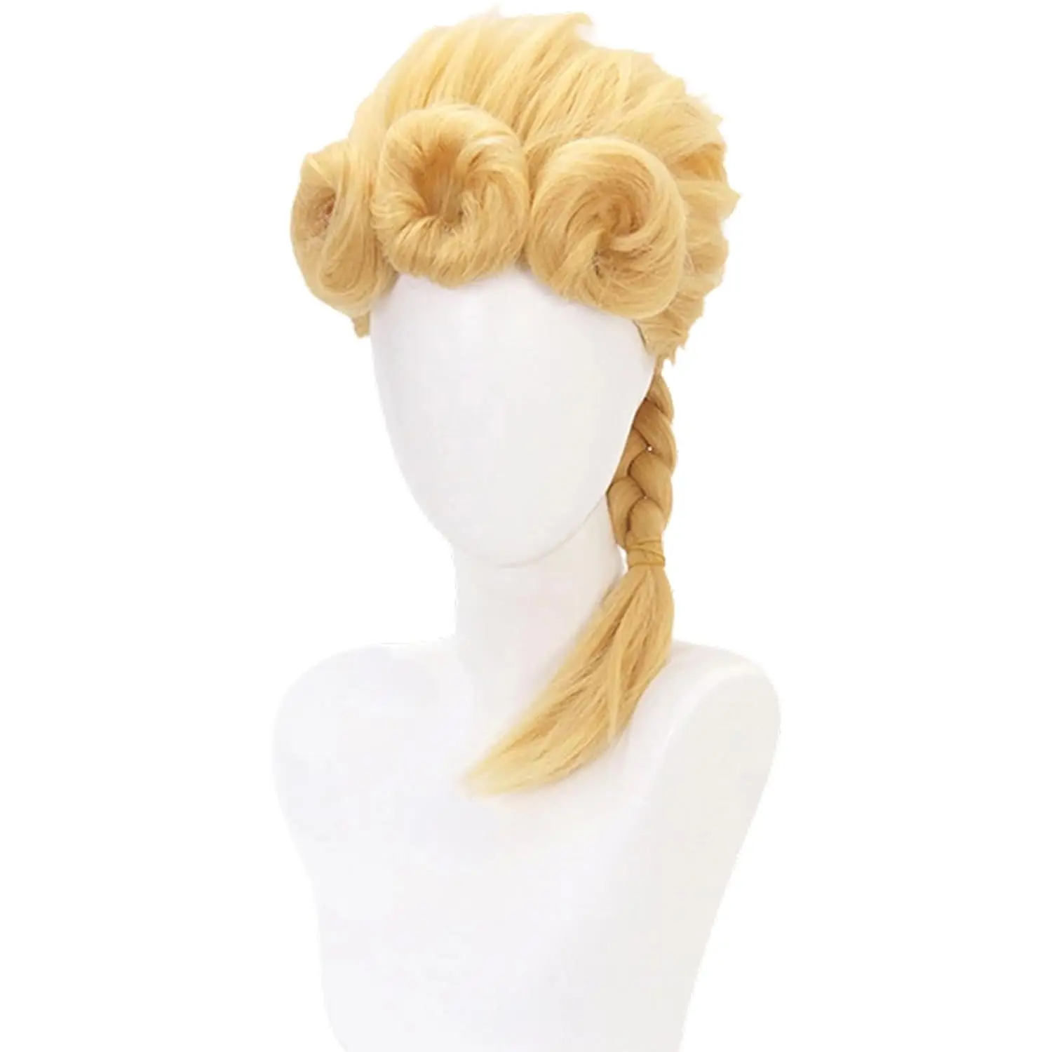 Giorno Giovanna Gouden Cosplay Pruik Synthetisch Gestyled Haar Halloween Rollenspel GIOGIO + Pruikkap
