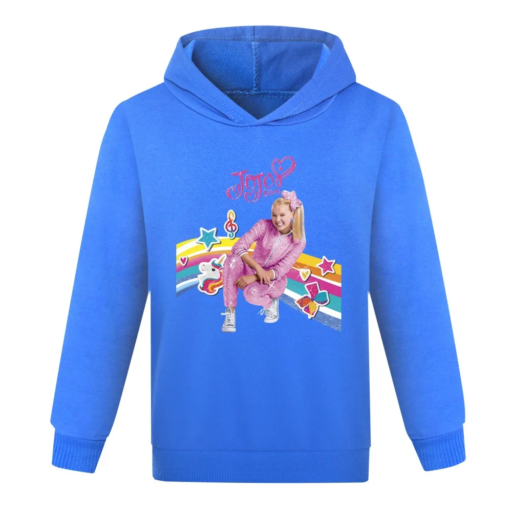 Kids Hoodies Clothes Baby Girl Sweatshirt 2-14Y Children T Shir JOJO Siwa Cartoon Hoodie Boys Cotton Costume Christmas Clothing