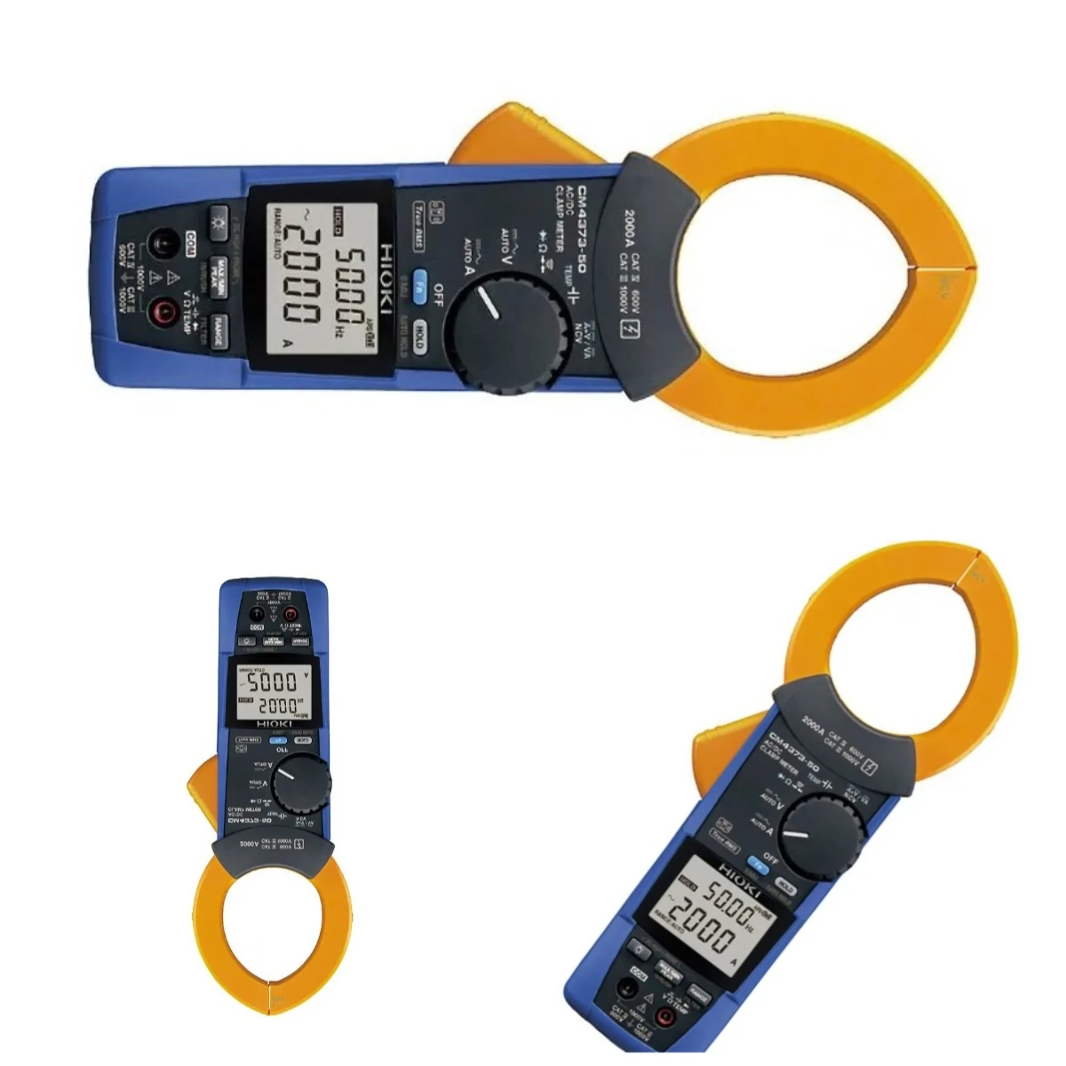 CM4373-50 Digital Clamp Multimeter, True RMS 2000A AC & DC Current Clamp Meter for Electrical Maintenance