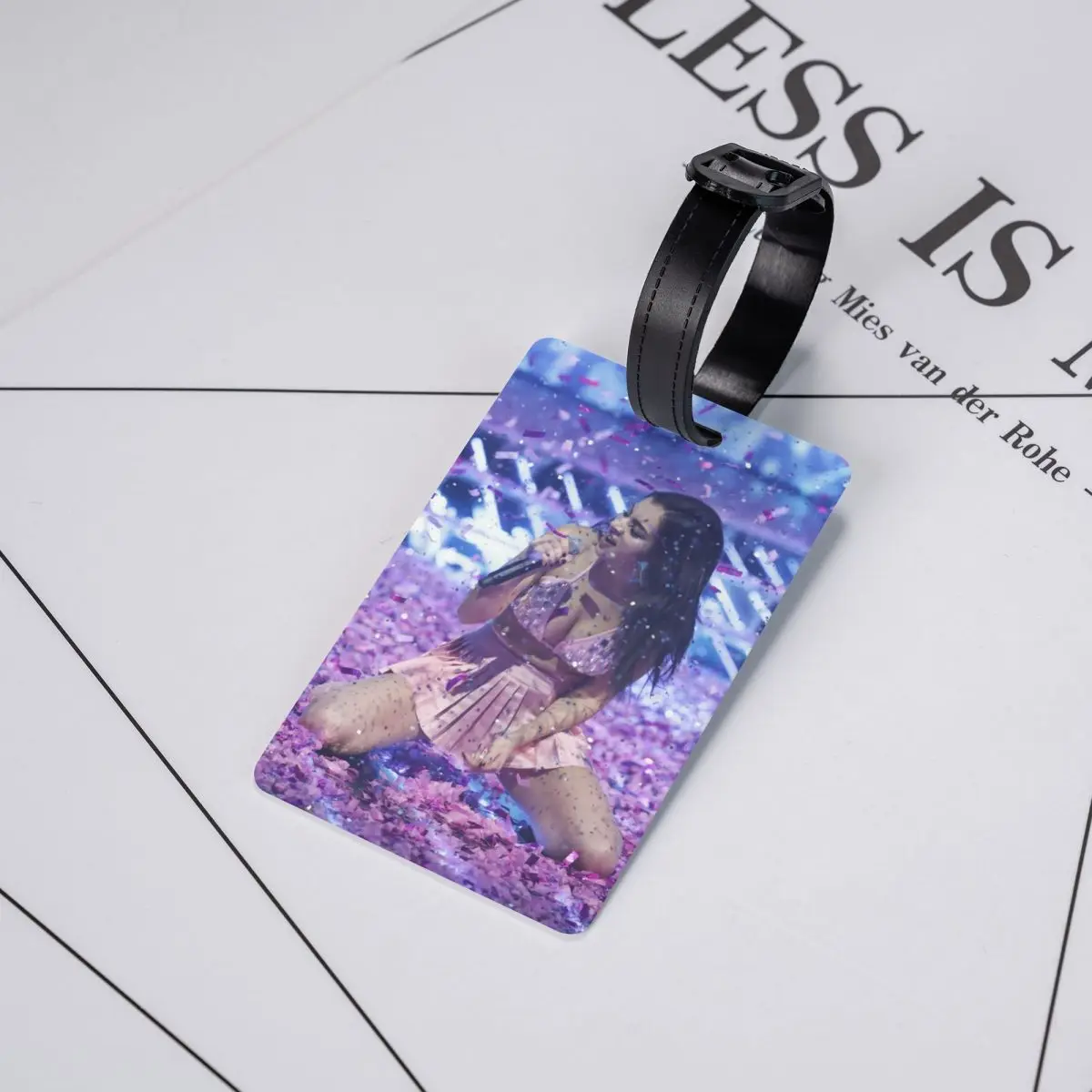 Etiquetas de bagagem personalizadas C-Charli XCX Etiquetas de bagagem personalizadas do cantor britânico Capa de privacidade Cartão de identificação com nome