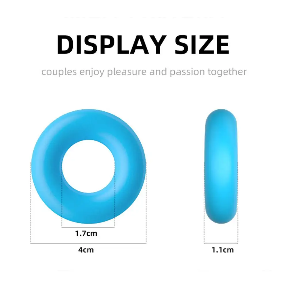 Reversal Men Thicked Silicone Lock Cock Ring for Delaying Sex Life Penis Training Sleeve Time Delay Device Sex Toys for Men
