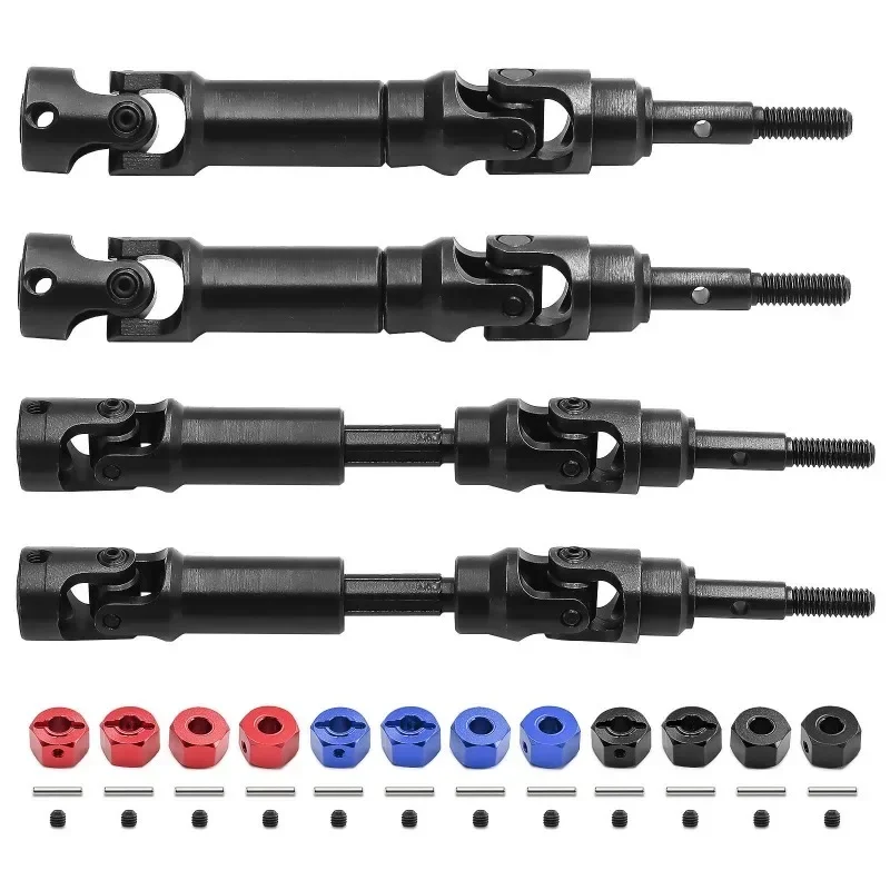 

4pcs Steel Front and Rear Drive Shaft CVD Driveshaft for Trxs Mini Maxx Monster Truck RC Car Upgrade Parts Accessories